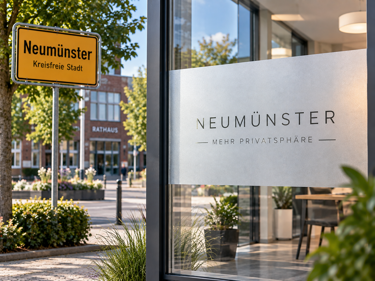 Milchglasfolie in Neumünster – Sichtschutz mit Montage vor Ort